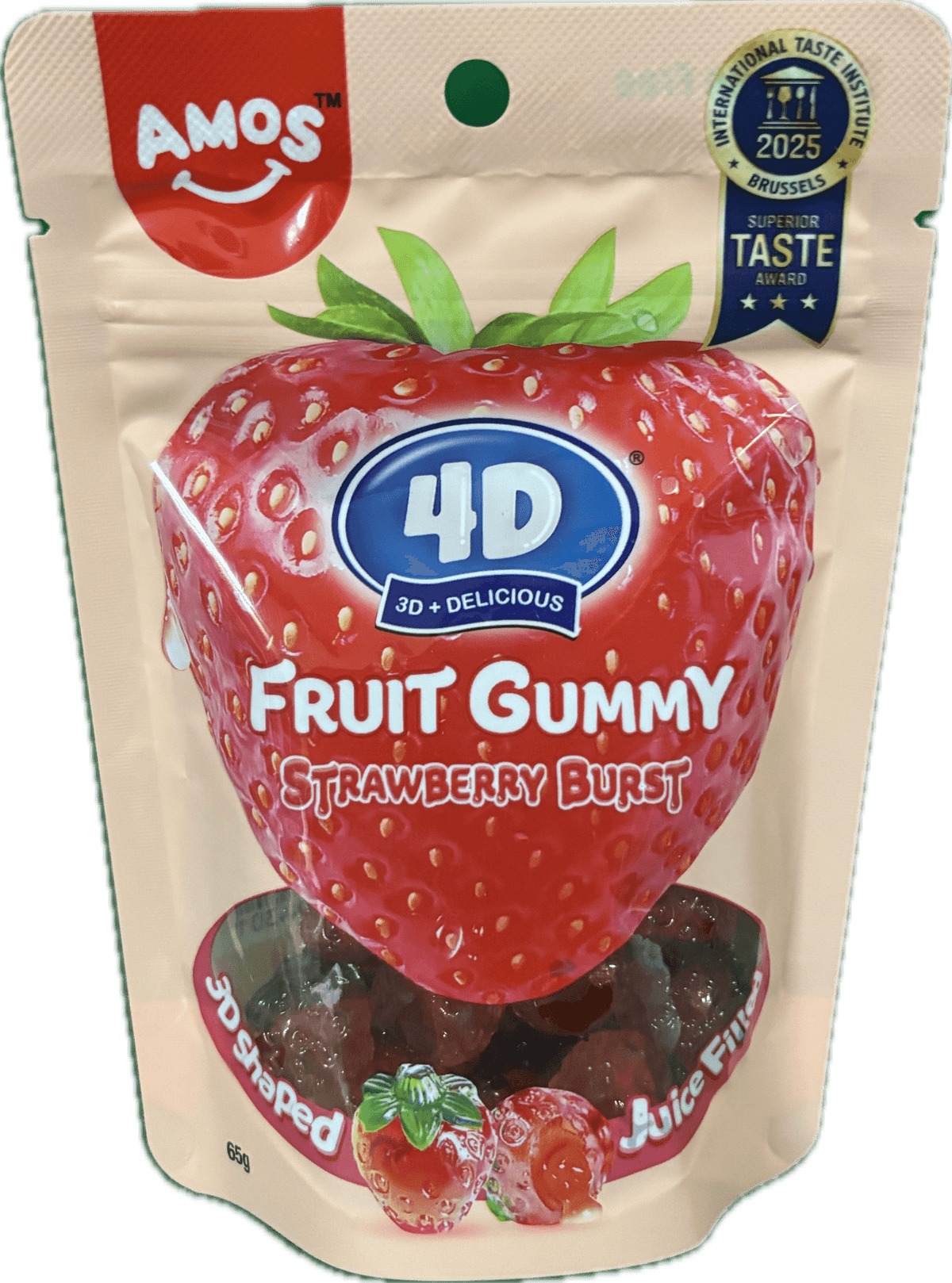 Amos Gummy 65g*36 st.berry
